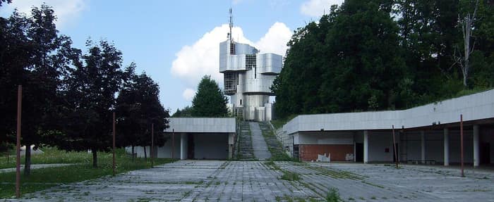 Second view of the Petrova Gora monument, August 2010