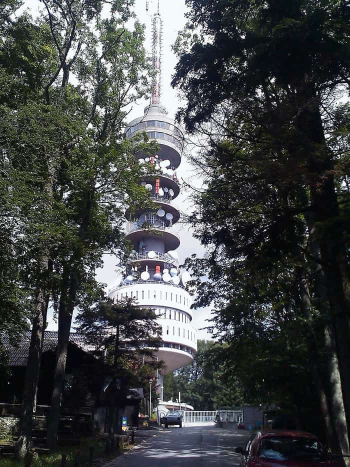 La zone sommitale du Sljeme sur le mont Medvednica au-dessus de Zagreb