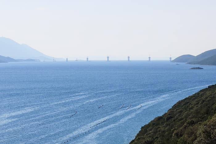 Bau der Pelješac-Brücke