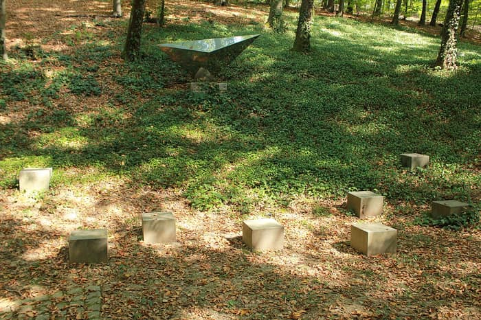 Tal der Gräber, efeubewachsener Waldboden