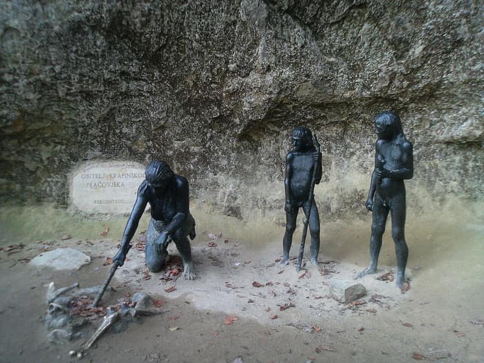 La collina di Hušnjak a Krapina, sito dei Neandertal nello Zagorje croato