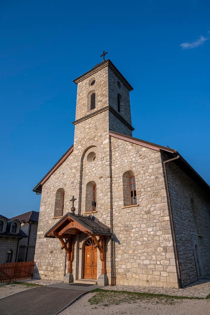 Krupa Monastery by the Krupa river in northern Dalmatia