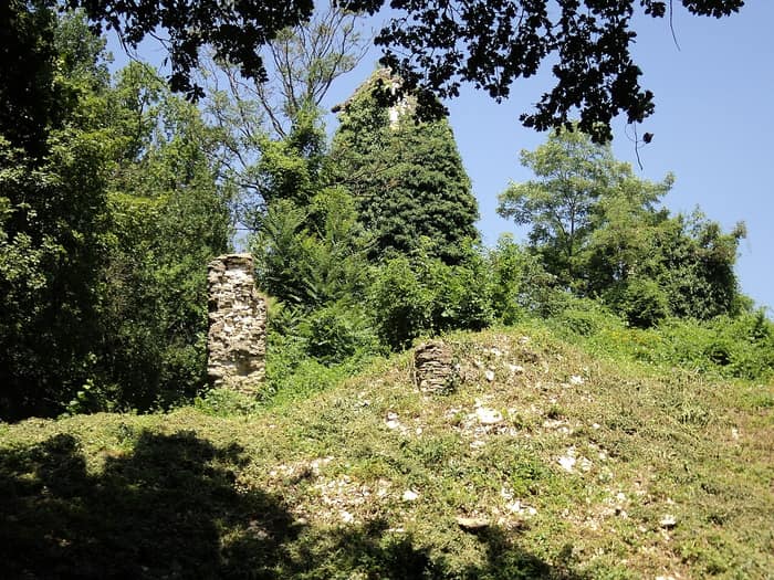 Ruševine utvrde Susedgrad na šumovitom brdu na zapadnom rubu Zagreba